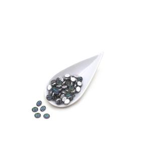 Baroque Oval Cabochon Beads - Backlit Petrolium, Approx 8x6mm (20GM)