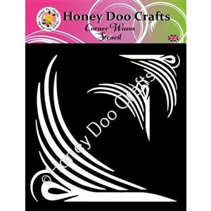 Honey Doo Crafts Corner Waves Stencil. 7