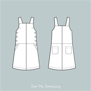 Sew Me Something Perdita Pinafore Dress Misses Pattern (Sizes 8-20)