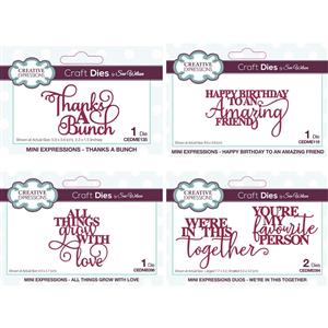 Creative Expressions Mini-Expressions Dies - Set of 4