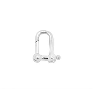 925 Sterling Silver Clasp Lock Approx 11x17mm 1pcs