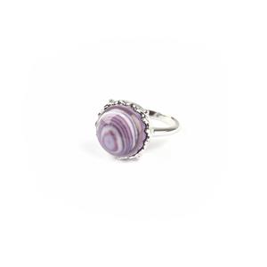 925 Sterling Silver Quahog Ring, 7.8cts Approx 14mm