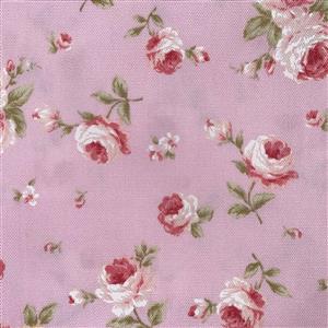 Floral Story Tossed Roses On Pink Fabric 0.5m - Sewing Street exclusive