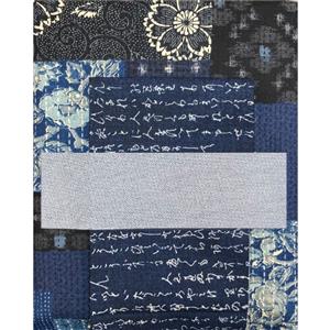 Village Fabrics Kimono Place Mat Kit  (Makes 2) - Denim