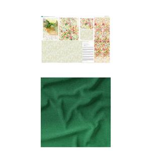 Family Comforts Mint & Green Cottage Garden Tote Bag Kit: Fabric Panel (140cm x 90cm) & Velvet Fabric (0.5m)