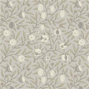 William Morris Mineral Grey Budding Fabric 0.5m