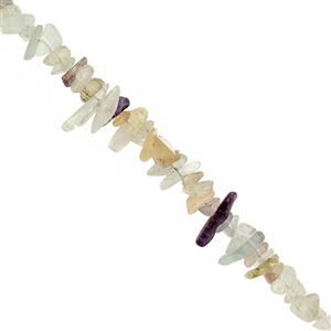 680cts Multi-Colour Fluorite Bead Nugget Approx 3x1 to 13x4mm, 100inch Strand
