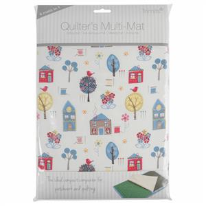Quilter's Ironing & Cutting Multi-Mat Floral A4 30 x 24cm