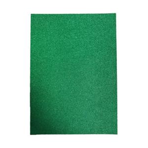 A4 Glitter Card Dk. Green Pack  of 10