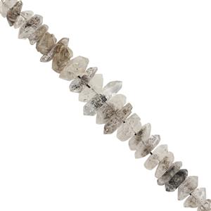 100cts Herkimer Quartz Rough Nuggets Approx 5x3 to 14x6mm, 24cm Strand 