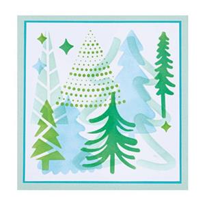Layered Stencils 4PK Doodle Trees by Olivia Rose