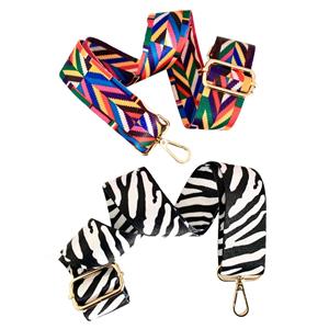 African Print Bag Straps, Pack of 2