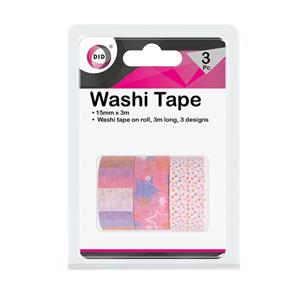 Stars Stripes & Spots Washi Tape Pack of 3 (Total 9m)