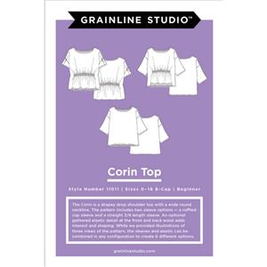 Corin Top Pattern (Sizes 0-18) By Grainline Studio