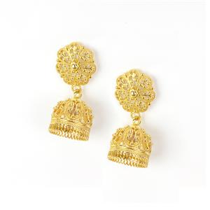 Gold Colour Base Metal Tassel Earring Findings Approx 18mm&18mm(1pair)
