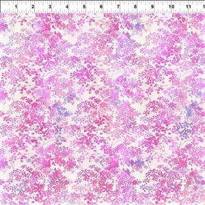 Jason Yenter Garden Of Dreams II Collection Floral Pink Fabric 0.5m
