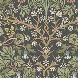 William Morris Granada in Blackthorn Grey Fabric 0.5m