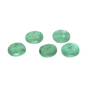 0.7cts Zambian Emerald 4x3mm Oval Pack of 5 (O)