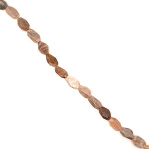 260cts Sunstone Faceted Slabs Approx 18x14 -26x16mm, 38cm strand