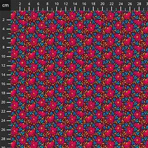 Odile Bailloeul Language of Flowers Collection Susan Rouge Fabric 0.5m 
