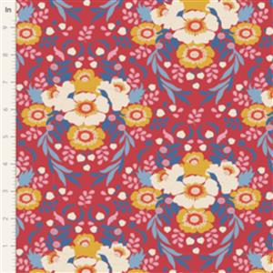 Tilda Jubilee Collection Anemone Red Fabric 0.5m