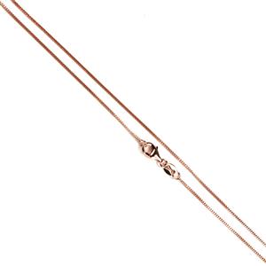 JM Essential Rose Gold Plated 925 Sterling Silver Curb Chain 50cm/20