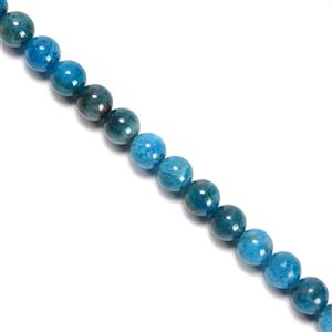 200cts Natural Apatite Plain Rounds Approx 8mm,38cm Strand