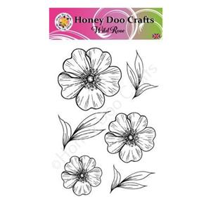 Honey Doo Crafts Wild Rose A6 Stamp Set