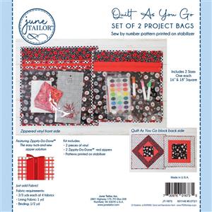 June Tailor Project Bag Kit (2) -- Zippity-Do-Done™ Red