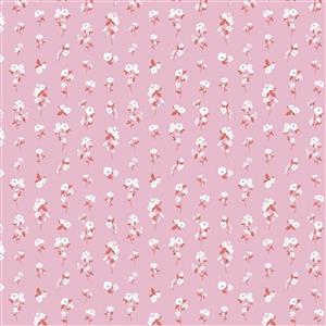Riley Blake Heartsong Rock Roses Pink Fabric 0.5m