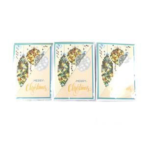 Diamond Painting Kit: Greeting Card Kit: Merry Christmas Baubles: Antique: Pack of 3