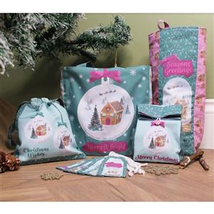Amber Makes The Gift Bag Collection: Christmas Scenes Kit Instructions & Fabric Panel