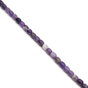 235cts Amethyst Drums Approx 8x10mm, 38cm Strand
