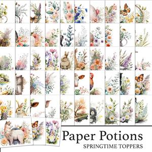 The Crafty Witches Paper Potions Springtime Toppers  Kit