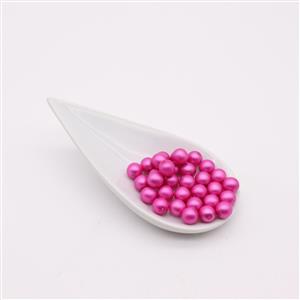 Preciosa Matte Hot Pink Glass Pearls, 8mm (50pcs)