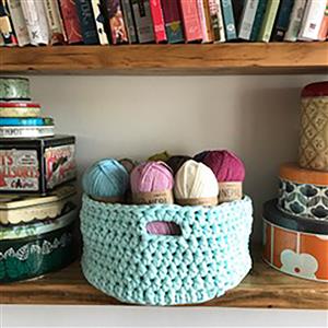 Adventures in Crafting Mint Crochet Basket Kit