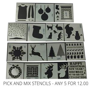 Pick and Mix Stencils - Any 5 for 12.00