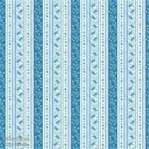 Henry Glass Salt & Sea Stripe Fabric 0.5m                             