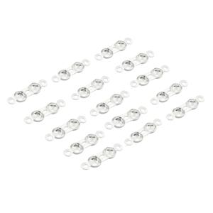 925 Sterling Silver Calotte Covers, Approx 3mm, 15pcs
