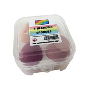 Under The Rainbow Set of 4 Blending Sponges with Storage Case