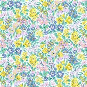 Liberty London Parks Kew Blooms Pastel Fabric 0.5m