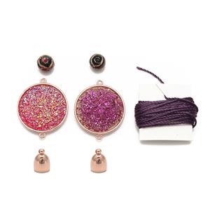 Purple Tassel Necklace Kit