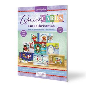 Quick Cards - Cute Christmas, Contains 16 x A4 300gsm Foiled & Die-Cut  Topper Sheets
