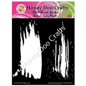 Honey Doo Crafts Bold Brush Strokes Stencil and Masks 7