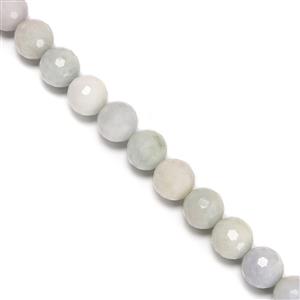 450cts Type A Jadeite Faceted Rounds Approx 12mm, 38cm Strand