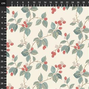 Sanderson Arboretum Collection Rubus Raspberry Fabric 0.5m