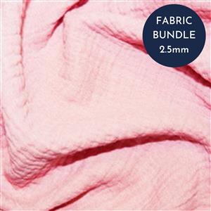Pale Pink Double Gauze Fabric Bundle (2.5m)