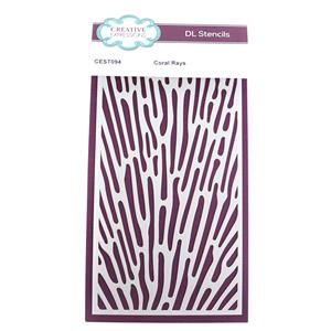 Creative Expressions Coral Rays DL Stencil 4 in x 8 in (10.0 x 20.3 cm)