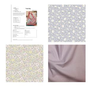 Suzie Duncan's Lilac Liberty Tulip Bag Kit: Instructions & Fabric (1.5m)
