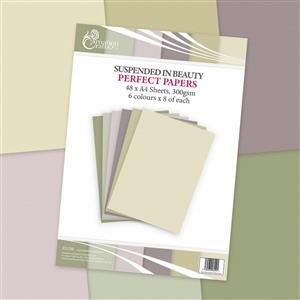 Carnation Crafts Suspended In Beauty Collection A4 Perfect Papers 300gsm 48 sheets